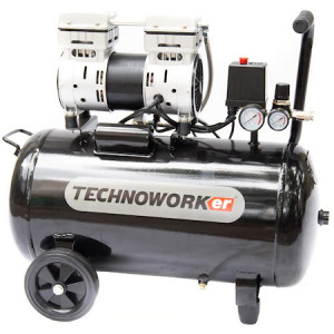 Technoworker Compresor fara ulei KS 1500-100L, 100 l, 2CP, 232 l/min, 8 bari