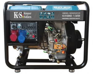 Generator de curent diesel 7.5 kW, KS 9100HDE-1/3 ATSR - Konner and Sohnen