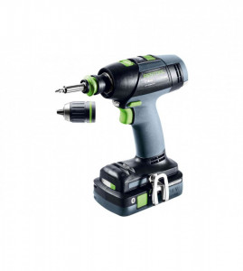 MASINA DE GAURIT SI INSURUBAT FESTOOL T 18+3 HPC 4.0 I-PLUS CU 2 ACUMULATORI, INCARCATOR ORGANIZER EDITION (577428)