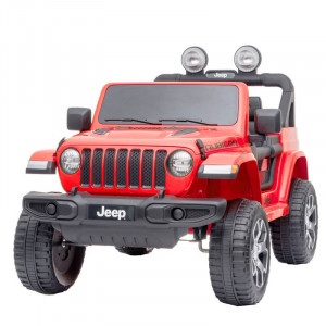 Masinuta pentru copii Hecht jeep wrangler rubicon-red 2 electromotoare lumini si efecte speciale