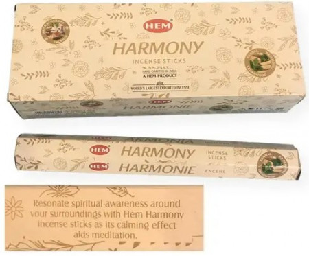 Set betisoare parfumate Hem ARMONIE - SANTAL,MENTA SI CEDARWOOD 1 set x 6 cutii x 20 betisoare