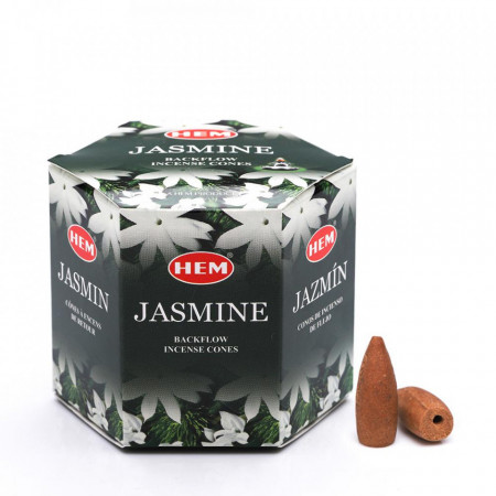 Conuri parfumate HEM Jasmine, backflow , fum greu