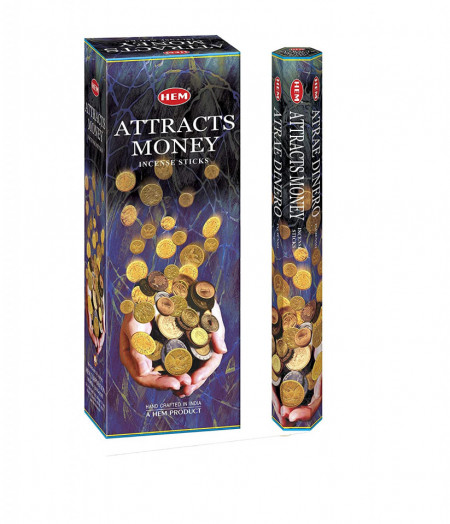 Set betisoare parfumate Hem ATTRACTS MONEY 1 set x 6 cutii x 20 betisoare