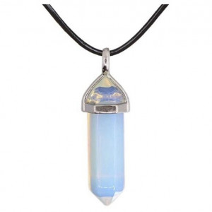 Colier cu piatra naturala semipretioasa hexagonala Opal