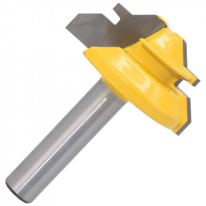 Freza lemn frezat unghi 45 grade imbinare lemn prindere 8mm (38mm freza)