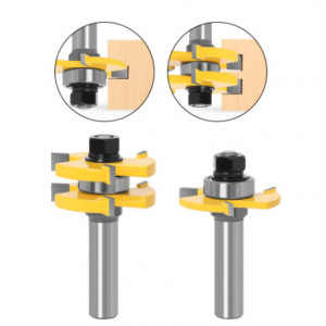 Set 2 freze lemn NUT si FEDER frezat imbinare lemn prindere 12mm