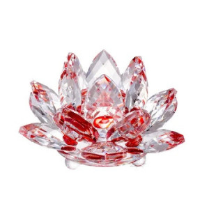 Floare de lotus din cristal 8cm lungime