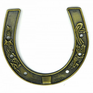 Potcoava norocoasa Feng Shui, metal 13 cm