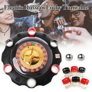 Ruleta electronica cu shoturi, 6 pahare, 27 x 6 cm