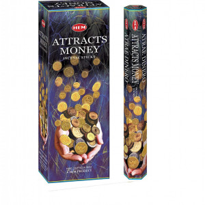 Set betisoare parfumate Hem ATTRACTS MONEY 1 set x 6 cutii x 20 betisoare