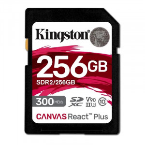 SD Card Kingston, 256GB, Canvas React Plus, SDHC Card - SDR2/256GB