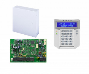 Centrala Paradox SP5500; 5 intrÄƒri de zonÄƒ sau 10 cu ATZ, extensibila la 32 zo - SP5500+CUT+K32LCD+