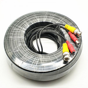 Cablu video si alimentare 20 metri LN-EC04-20M; conectori DC si BNC;Â Video Pow - LN-EC04-20M