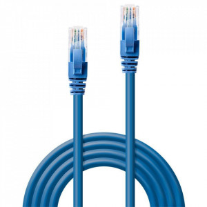 Cablu Lindy 2m Cat.6 U/UTP, Blue - LY-48018