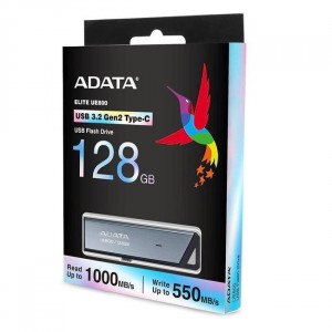 USB Flash Drive ADATA 128GB, UE800, USB Type-C, Black - AELI-UE800-128G-CS