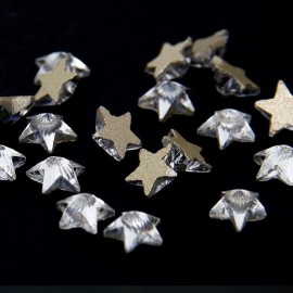 Decor Cristale Stars Silver - 100 bucati
