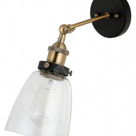 Corp de iluminat Aplica de Perete sau Pendul, Retro Vintage, Sticla Transparenta, Baza Metalica, E27- VINTAGE 212