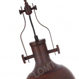 Corp de iluminat Pendul cu Lant, Retro Vintage Industrial, Metal Maro, Forma Clopot, E27- VINTAGE 223-A