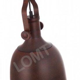 Corp de iluminat Pendul cu Lant, Retro Vintage Industrial, Metal Maro, Forma Clopot, E27- VINTAGE 223-A
