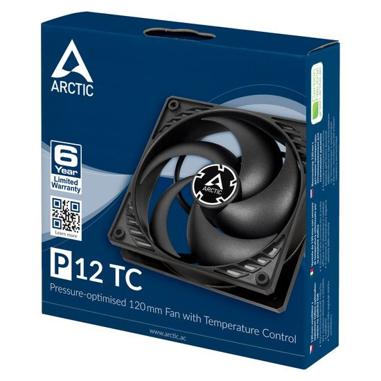 ARCTIC Cooling P12 PWM PST 120mm Pressure-optimised Case Fan with PWM PST  (ACFAN00170A) 
