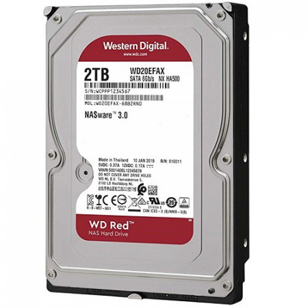 HDD 2TB WESTERN DIGITAL RED, WD20EFAX, NAS, 256MB, SATA 3