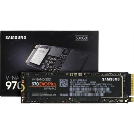 SSD 500GB SAMSUNG 970 EVO Plus, MZ-V7S500BW, M.2 PCIe 3.0 x4, (NVMe 1.3), up to 3500/3300 MB/s