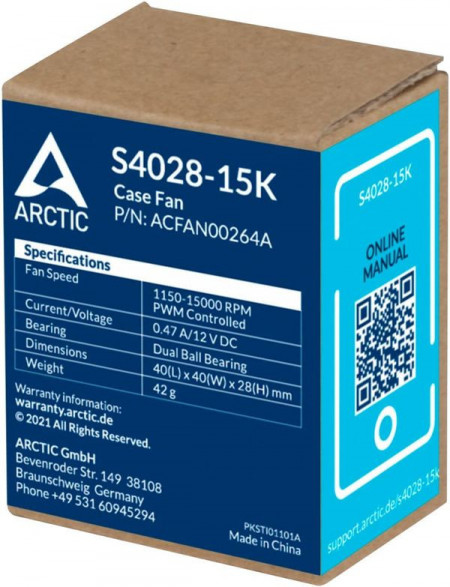 Ventilator za rack server Arctic S4028-15K 40 mm Server fan ACFAN00264A