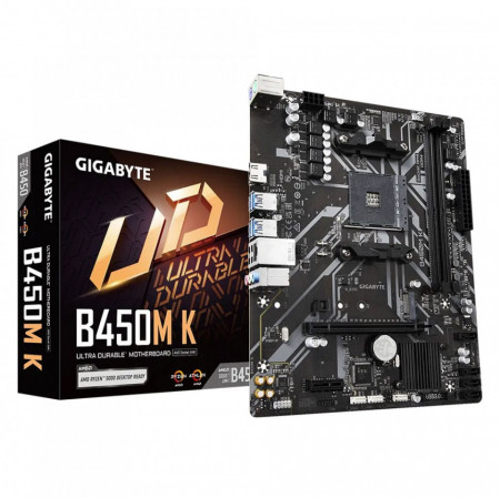 MB GIGABYTE B450M K, AMD B450, s.AM4