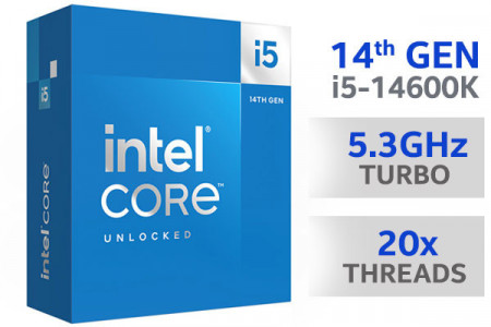 CPU INTEL Core i5-14600K, 14C/20T, 3.5GHz (5.3GHz), 20MB, 125W/181W, LGA 1700