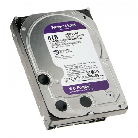 HDD 4TB WESTERN DIGITAL Purple, WD42PURZ, 256MB, za video nadzor, SATA 3