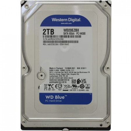 HDD 2TB WESTERN DIGITAL Blue WD20EZBX, 7200 rpm, 256MB, SATA 3
