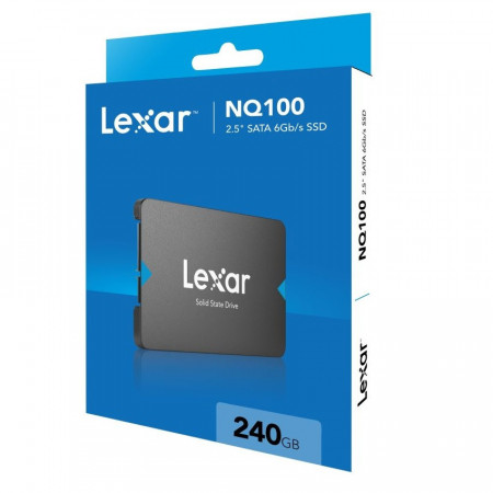 SSD 240GB LEXAR NQ100, 2.5”, up to 550MB/s Read and 450 MB/s write, SATA 3 (LNQ100X240G-RNNNG)