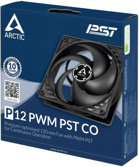 Ventilator za kućište Arctic P12 PWM PST CO, 12cm, 4 pin, black/black, ACFAN00121A