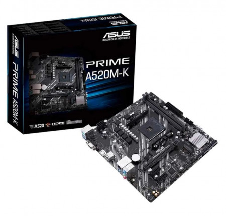 MB ASUS A520M-K, VGA, HDMI, 2 x DIMM, AM4