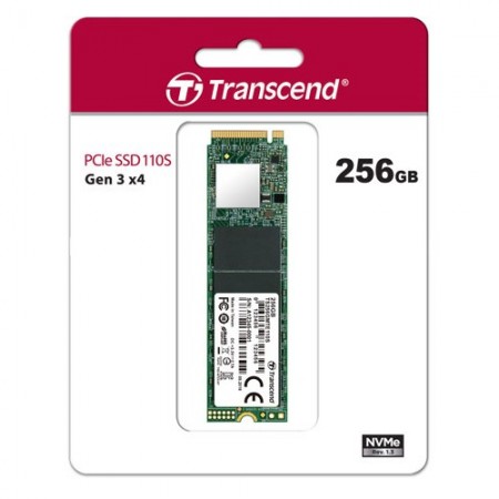 SSD 256GB Transcend 110S, TS256GMTE110S, PCIe Gen3 x4, NVMe, M.2 2280, 1700/1500 MB/s