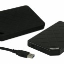 HDD rack LC POWER LC-25U3-Shockproof, 2.5", SATA, USB 3.0, HDD height 9,5 mm, aluminium/plastic, black/silver