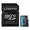 Micro SD 128GB KINGSTON Canvas Go! Plus SDCG3/128GB, sa adapterom, UHS-I, U3, class 10, 170MB/s read, 90MB/s write, 4K video