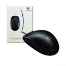 Miš LOGITECH B100, optical, 3 buttons, USB, OEM, black (910-001439)