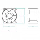 Ventilator za rack server Arctic S4028-15K 40 mm Server fan ACFAN00264A