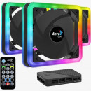 AeroCool Edge 14 Pro, 14CM ARGB FANS x 3 | H66F HUB x 1 | REMOTE CONTROL x 1