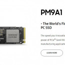 SSD 512 GB SAMSUNG PM9A1, MZVL2512HCJQ-00$00/07, PCIe Gen 4.0 x4, NVMe 1.3c, 6900/5000 MB/s, 800K IOPS