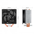 CPU Hladnjak Arctic Freezer 34, 4 heatpipe, 150W TDP, ACFRE00086A, AM4, AM5, Bulk
