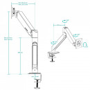 Nosač za monitor ARCTIC X1-3D Desk Mount Gas Spring Monitor Arm, AEMNT00062A