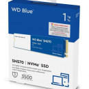 SSD 1TB Western Digital Blue SN570, WDS100T3B0C, PCIe Gen3 x4, NVMe, M.2 2280, 3500/3000 MB/s