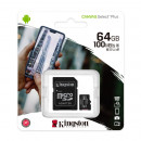 Micro SD 64GB KINGSTON Canvas Select SDCS2/64GB, sa adapterom, UHS-I, class 10, 80MB/s read