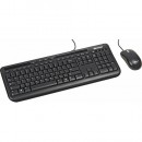 Tastatura + miš  Microsoft wired desktop 600, USB, US, Black (3J2-00003)