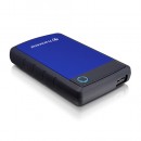 HDD External 1TB TRANSCEND, TS1TSJ25H3B, USB 3.0, 284g, 2.5″, gumiran, plavo-crni
