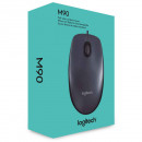 Mis Logitech M90, 1000 dpi, dark gray, USB (910-001793)