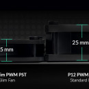 3 X Ventilator za kućište Arctic P12 PWM PST SLIM, 15 mm thick,12cm, 4 pin, black, ACFAN00275A