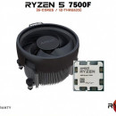 CPU AMD Ryzen 5 7500F, 3.7GHz (5.0GHz), 6C/12T, 32+6MB, 65W, AMD Wraith Stealth cooler, AM5